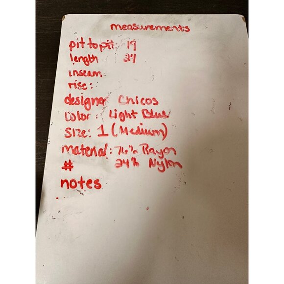 🍒 2/$20 🍒 Light Blue Chico's Mock Turtleneck Sweater sz L - Picture 7 of 7